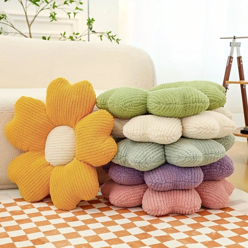 Corduroy Bloom Lounge Pude – Blød Retrokomfort Puder & Puder Tech Butik