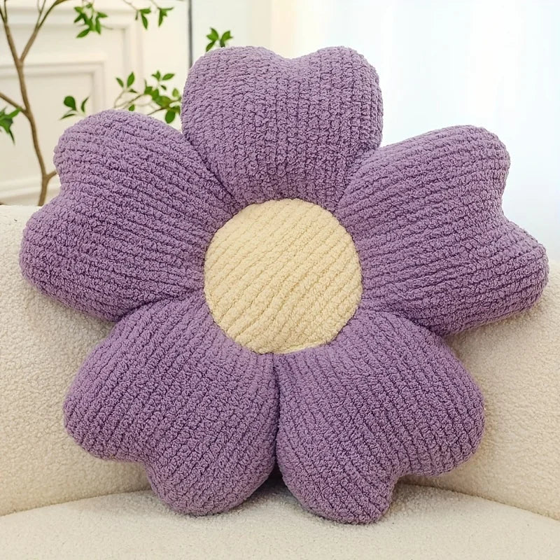Corduroy Bloom Lounge Pude – Blød Retrokomfort Puder & Puder Tech Butik Lilla