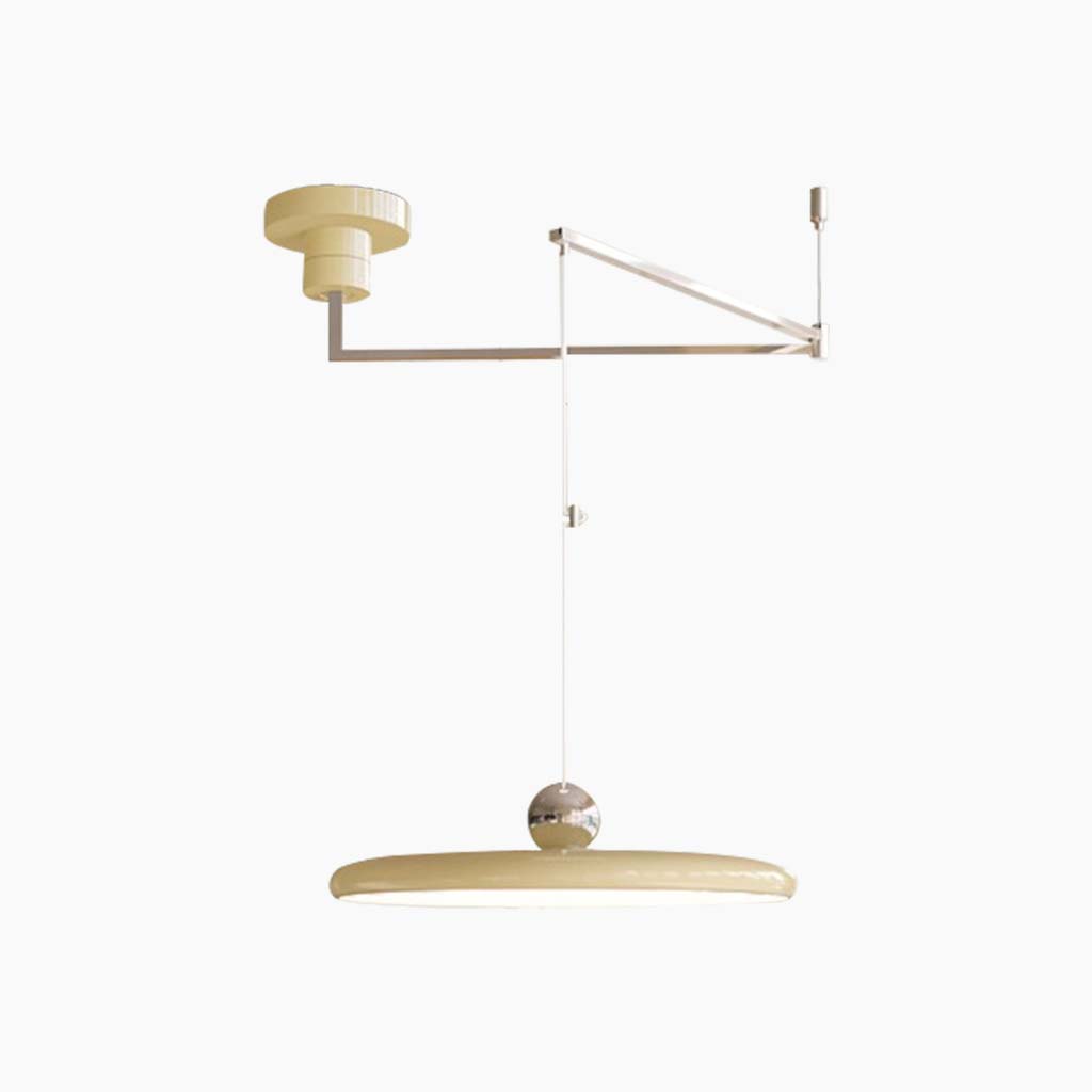 Justerbar Svingbar Pendellampe – Moderne Fleksibel Belysning til Stilfuld Boligindretning Pendant Lights Tech Butik Lys gul Dia40cm*H10cm / Dia15.75" × H3.94'' (37W)