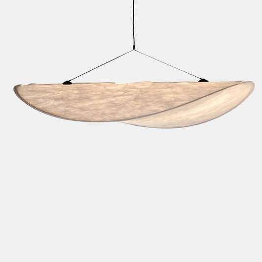 Skyinspireret Moderne Loftslampe til Elegante Rum Pendellampe Tech Butik Dia 60cm x H 12cm Hvid Varmt lys