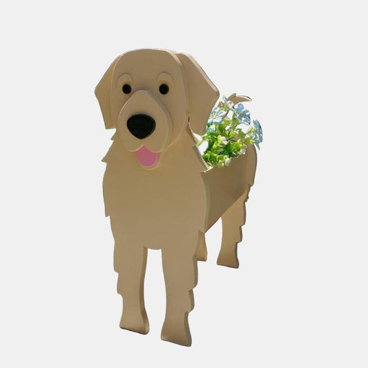 Personlig Blomsterkrukke Til Kæledyr Blomsterpotte Tech Butik Golden Retriever M (9.44"x7.08")