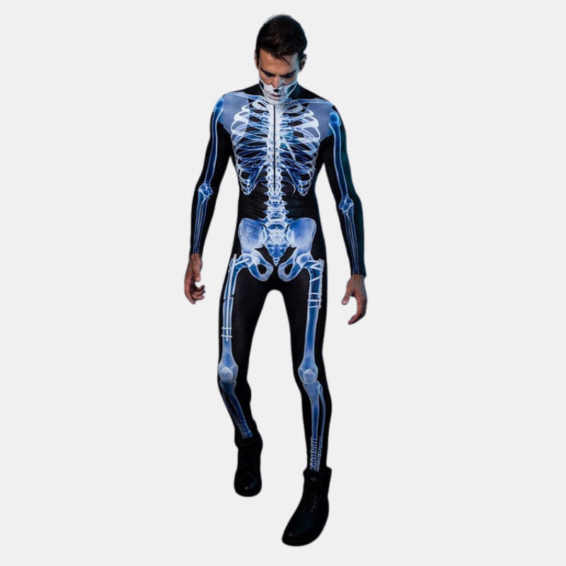 Røntgen Halloween-kostume – Uhyggeligt skeletlook Kostumer Tech Butik