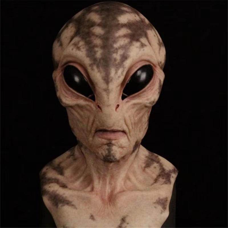 Udenjordisk Alien-maske – Uhyggeligt Halloween-kostume-tilbehør Kostumer og tilbehør Tech Butik 4