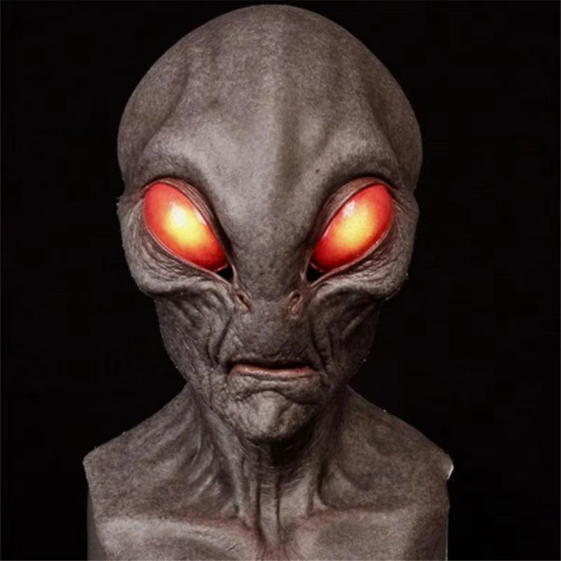 Udenjordisk Alien-maske – Uhyggeligt Halloween-kostume-tilbehør Kostumer og tilbehør Tech Butik