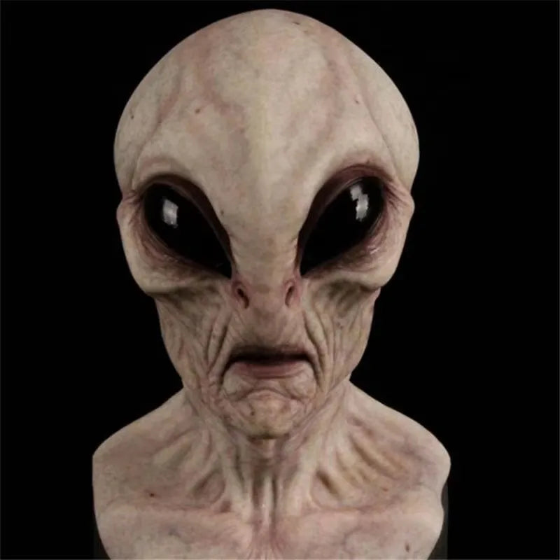 Udenjordisk Alien-maske – Uhyggeligt Halloween-kostume-tilbehør Kostumer og tilbehør Tech Butik