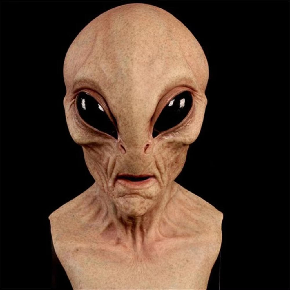 Udenjordisk Alien-maske – Uhyggeligt Halloween-kostume-tilbehør Kostumer og tilbehør Tech Butik 2