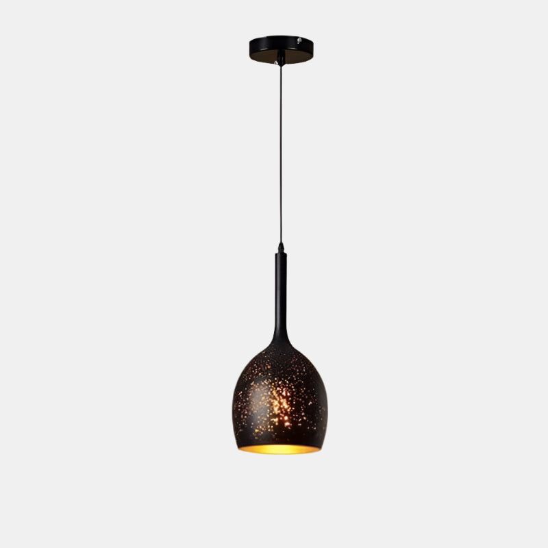 Retro Loft pendellampe med vaseformet udskåret skærm Hængelamper Tech Butik A