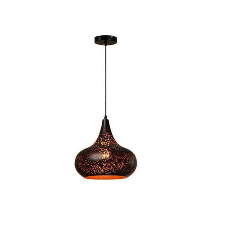 Retro Loft pendellampe med vaseformet udskåret skærm Hængelamper Tech Butik E