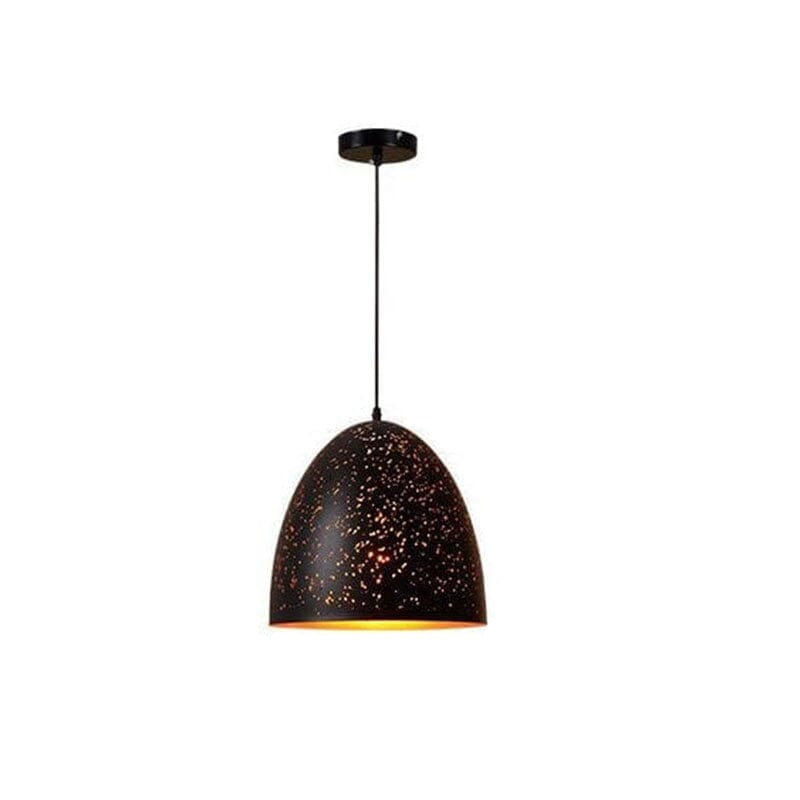 Retro Loft pendellampe med vaseformet udskåret skærm Hængelamper Tech Butik F
