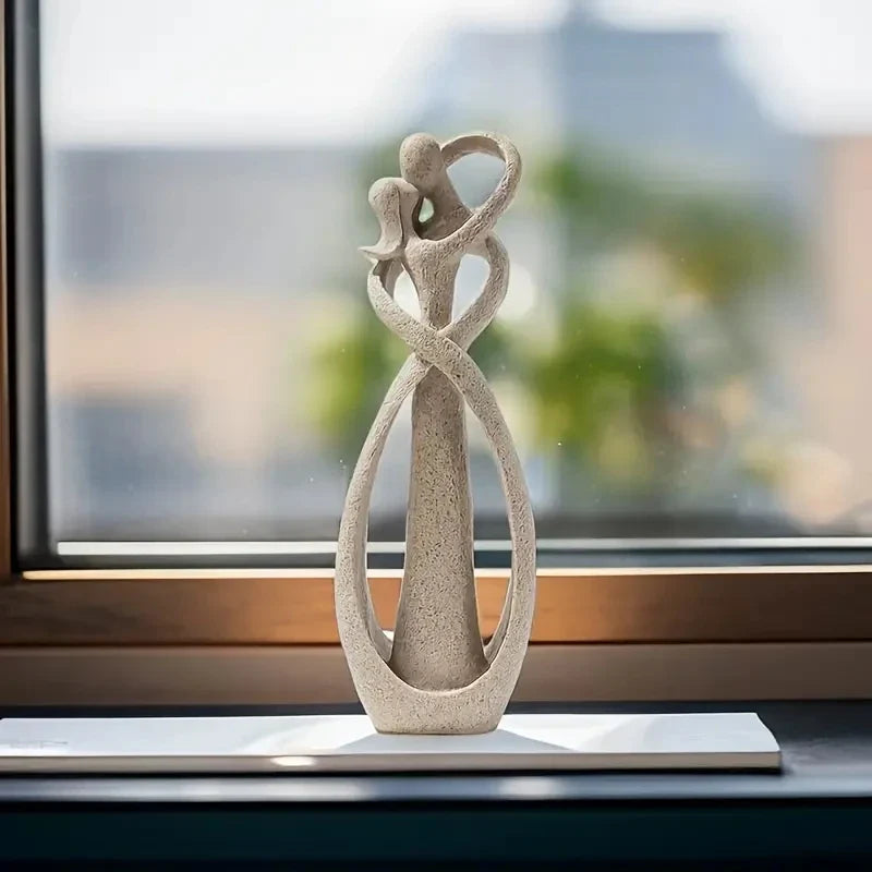 Romantisk Par Omfavnelse Statue til Hjemmeindretning Figurer Tech Butik