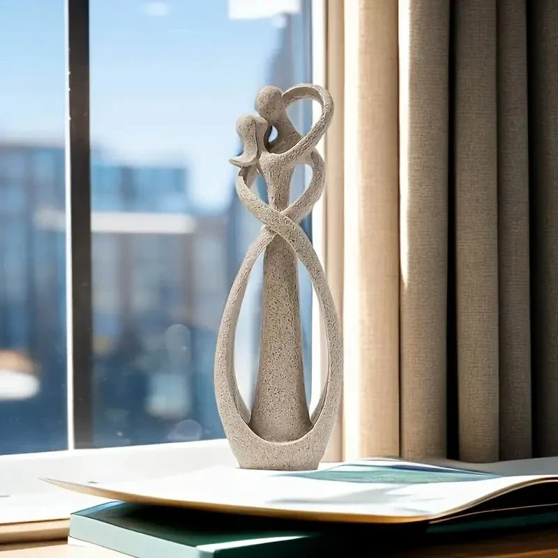 Romantisk Par Omfavnelse Statue til Hjemmeindretning Figurer Tech Butik
