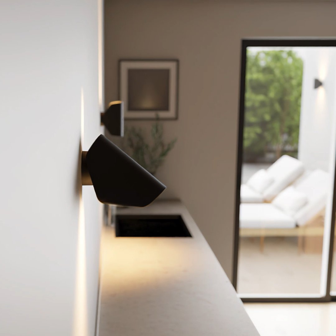 Elegant LED Væglampe – Hvor Moderne Design Møder Smart Fleksibilitet Udendørs belysning Tech Butik