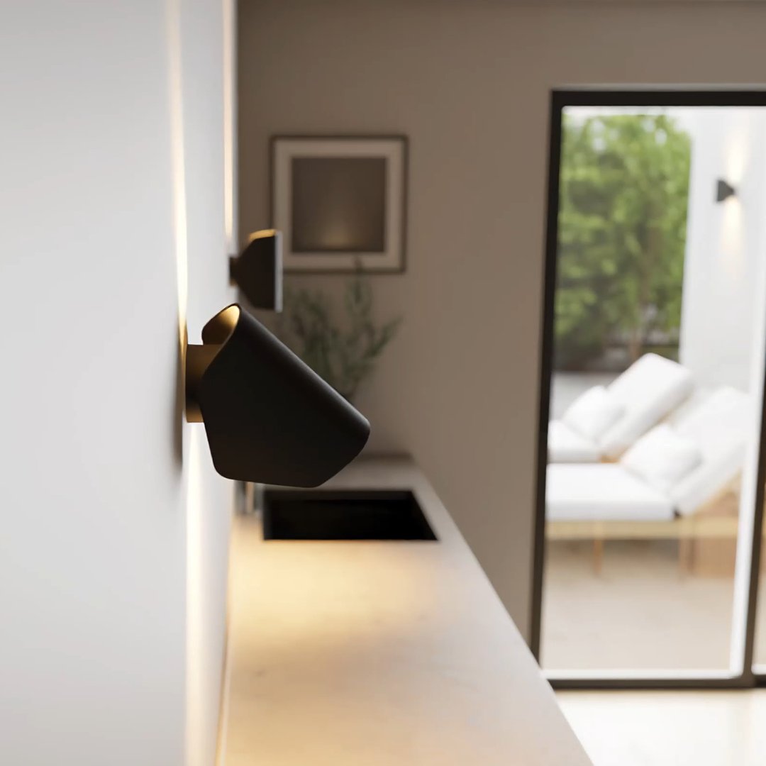 Elegant LED Væglampe – Hvor Moderne Design Møder Smart Fleksibilitet Udendørs belysning Tech Butik