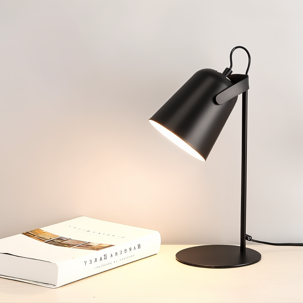 Moderne Drejelig Bordlampe – Øjenvenlig Belysning Bordlamper Tech Butik Sort