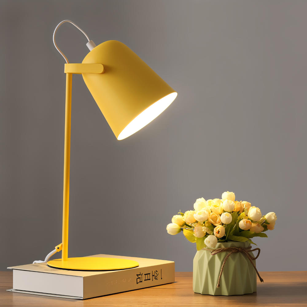 Moderne Drejelig Bordlampe – Øjenvenlig Belysning Bordlamper Tech Butik Gul