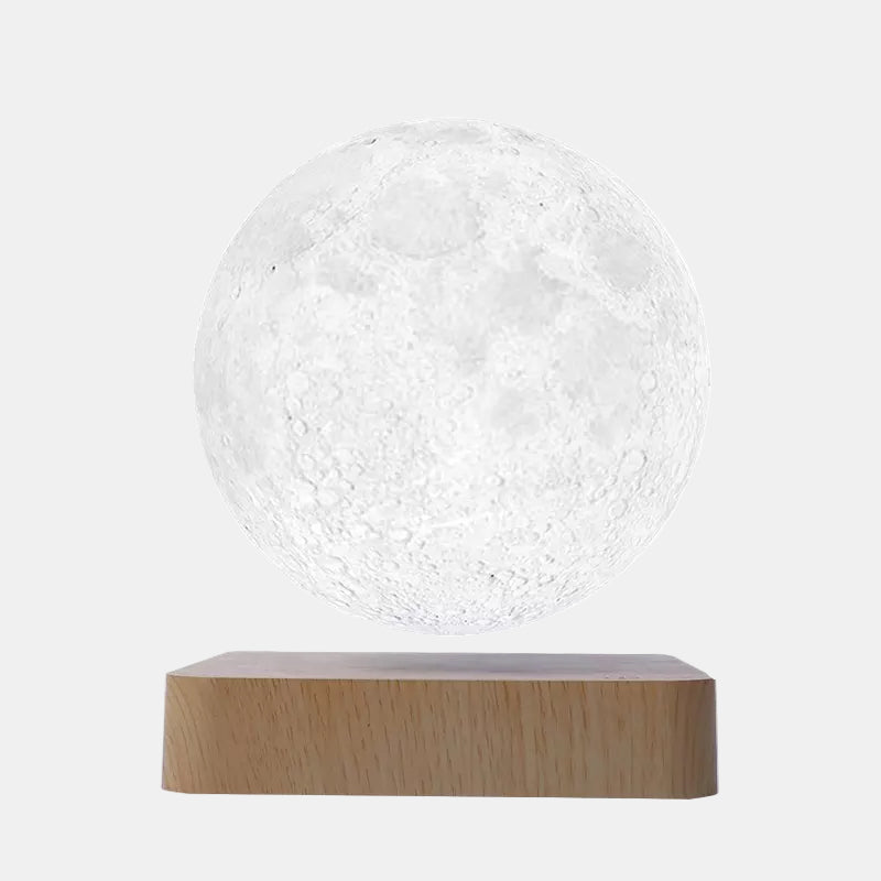Roterende Magnetisk Levitations Månelampe med 3D Glød Bordlampe Tech Butik