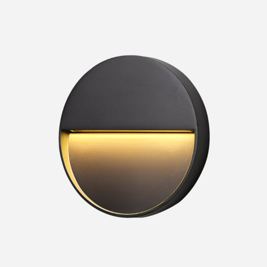 Rund LED Trappelygte med Aluminiumskonstruktion til Udendørs og Indendørs Brug Væglamper Tech Butik