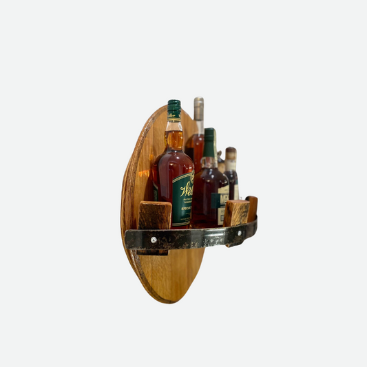 Rustic Bourbon – Autentisk Vægmonteret Hylde af Tøndelåg Wall Mounted Shelf Tech Butik