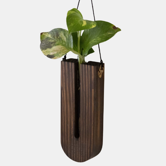 Rustikt Håndlavet Trævægsholdersæt Til Indendørs Planter Og Pladsbesparende Lodret Udstilling Vægplanter Tech Butik