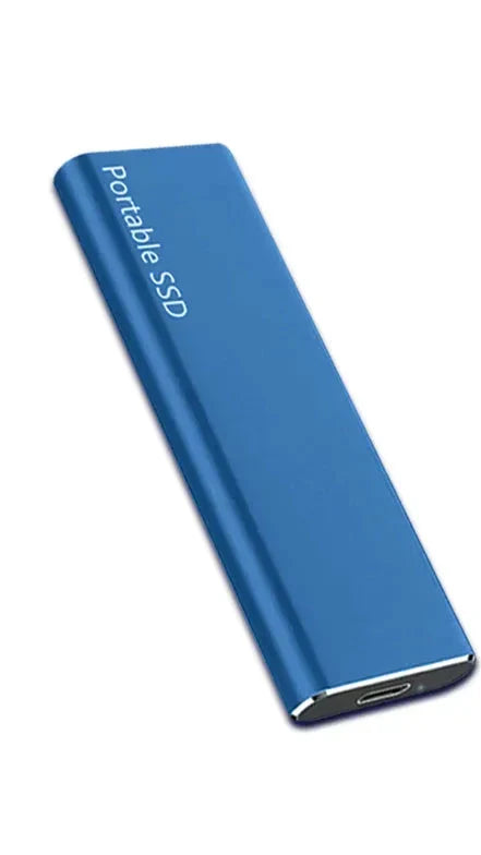 Ultratynd 4TB Bærbar Ekstern USB Harddisk | Slank, Højhastighedsopbevaring Overalt Harddiske Tech Butik Blå 4TB