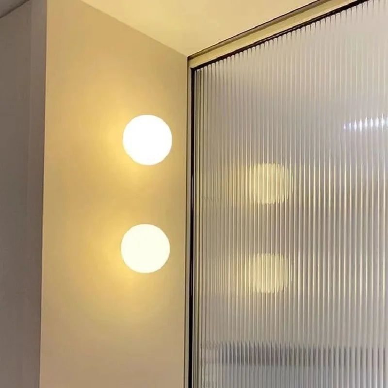Moderne Rund Glas Væglampe til Stemningsbelysning Væglamper Tech Butik