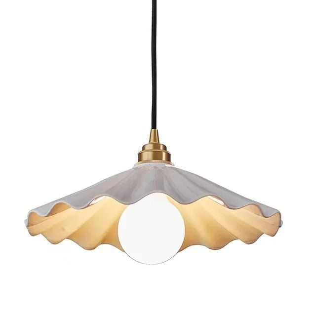 Skandinavisk Keramisk LED Loftpendel – Moderne Elegance til Dit Hjem Lighting Tech Butik Sort ledning (ingen træbeslag)