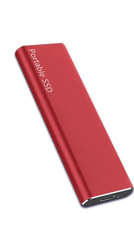 Ultratynd 4TB Bærbar Ekstern USB Harddisk | Slank, Højhastighedsopbevaring Overalt Harddiske Tech Butik Rød 4TB