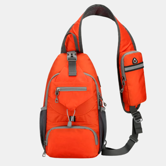 Sikker Vandtæt Skuldertaske med Flere Rum Tasker Tech Butik Orange