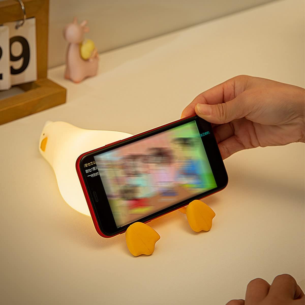 Sjov And Natlampe Til Børn Med Dæmpbar Lysfunktion Og Mobilholder Natlampe Tech Butik