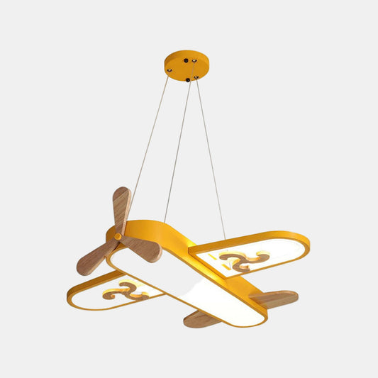 Sjov Børnelampe i Flydesign – LED Belysning til Børneværelset Hængende lampe Tech Butik Gul Hed