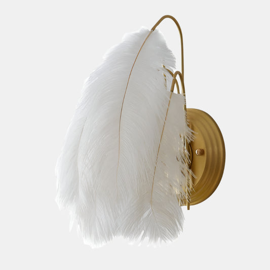 Skandinavisk Fjeder Væglampe med Blødt Lys Væglamper Tech Butik Hvid A