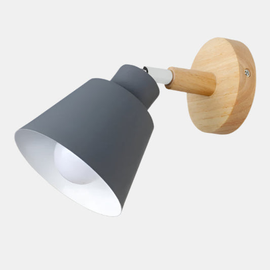 Skandinavisk minimalistisk væglampe til roligt lys Væglampe Tech Butik Grå uden pære