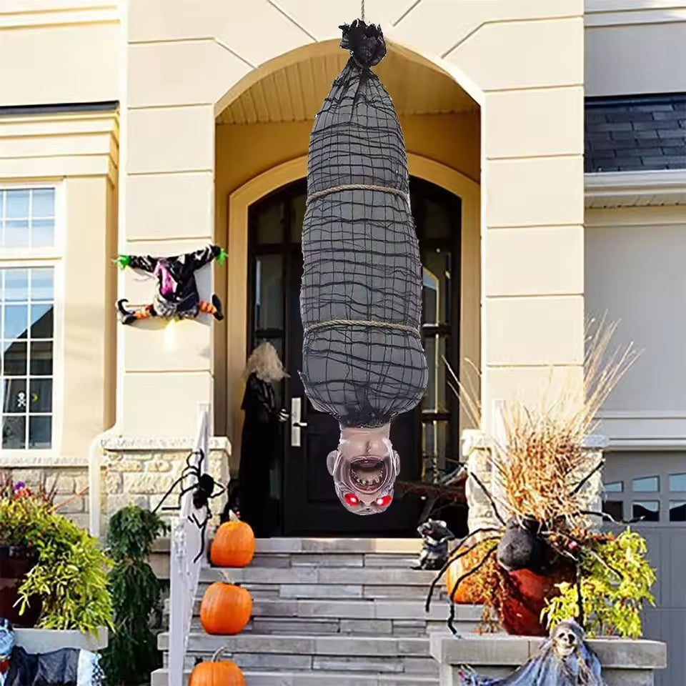 Hængende Gyserfigur – Spændende Halloween-dekoration med Lys og Lyd Halloween Dekorationer Tech Butik