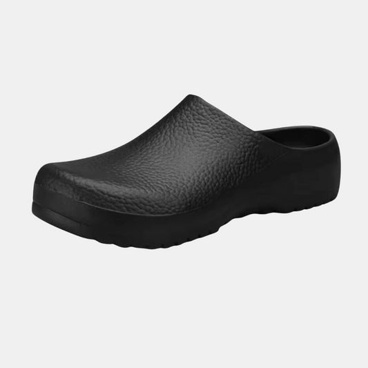 Skridsikre Muldyr i Sort og Hvid – Komfortable Tilstoppelser til Sundhedspersonale Mules & Træsko Tech Butik Sort Kvinder 7 - Mænd 5