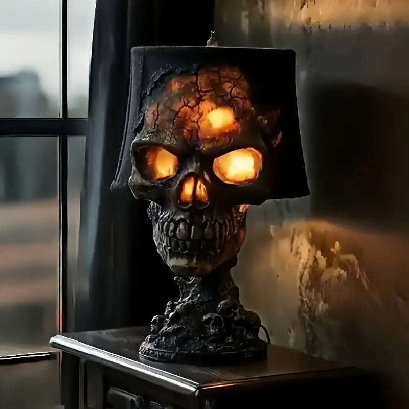 Molten Skull Lava Lampe – Gotisk & Fascinerende Dekoration Bordlamper Tech Butik Default