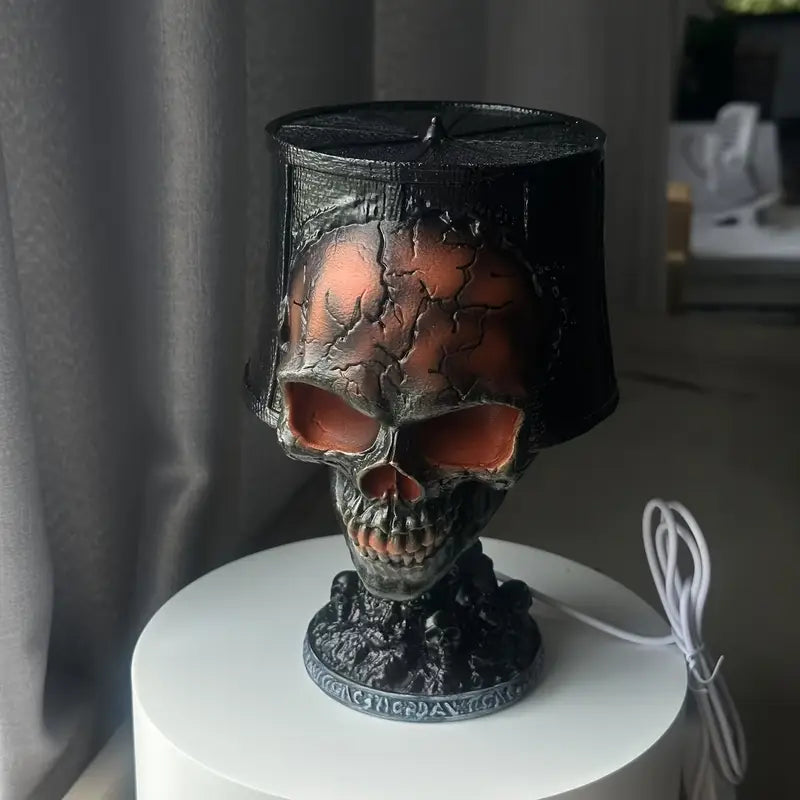 Molten Skull Lava Lampe – Gotisk & Fascinerende Dekoration Bordlamper Tech Butik