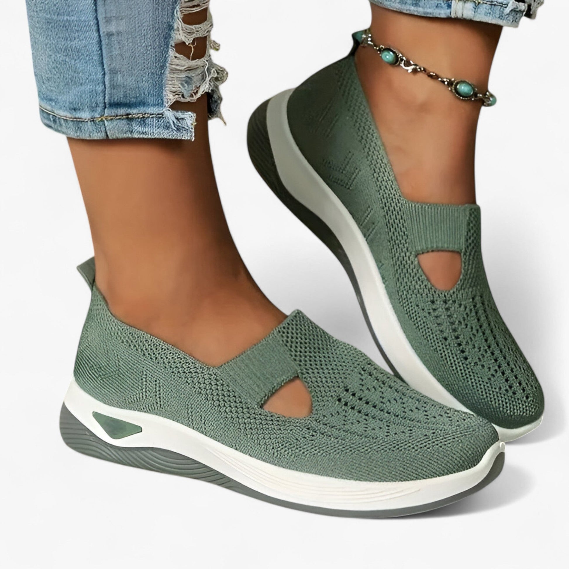 Slip In Sko med Stødabsorberende Såler – Komfortable og Åndbare Slip-On Sko Kvinders sko Tech Butik