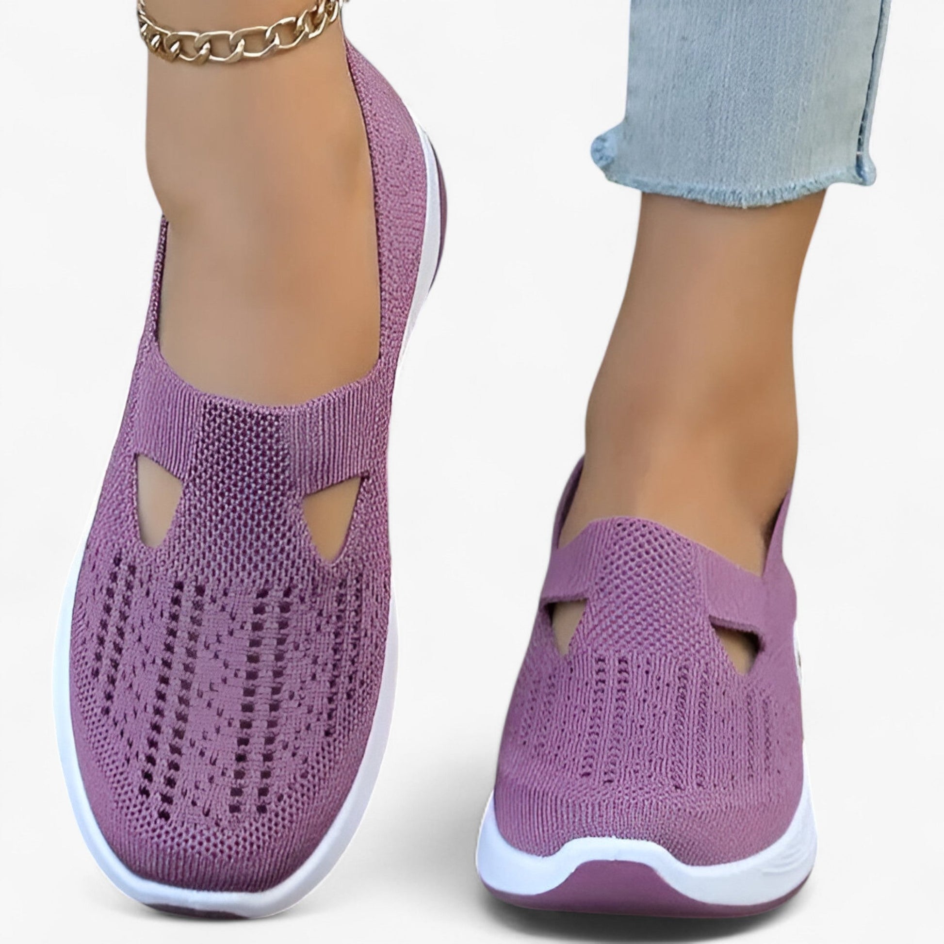 Slip In Sko med Stødabsorberende Såler – Komfortable og Åndbare Slip-On Sko Kvinders sko Tech Butik