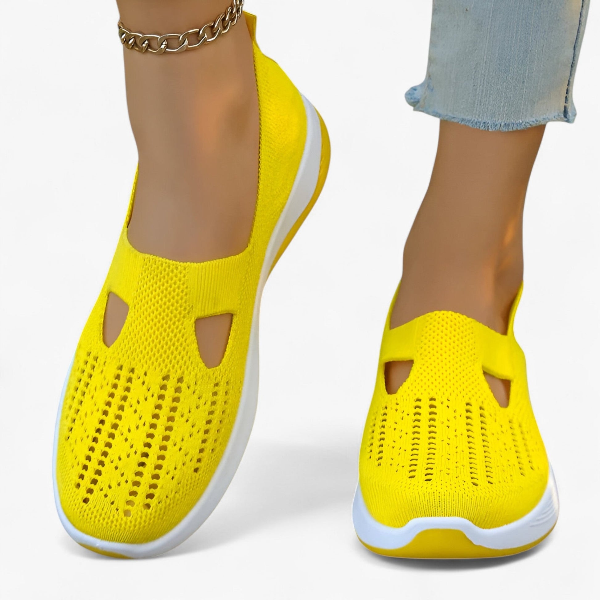 Slip In Sko med Stødabsorberende Såler – Komfortable og Åndbare Slip-On Sko Kvinders sko Tech Butik