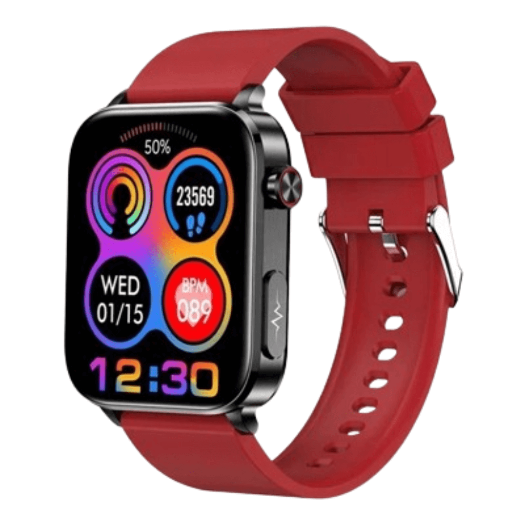 Smart Sundhedsur med Skånsom Overvågning Smart Watch Tech Butik Rød