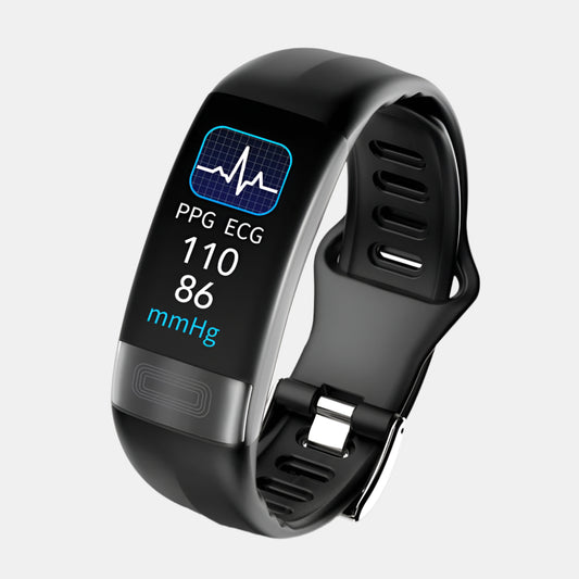 Smart fitness-trackerur til kvinder med EKG og sundhedsovervågning Armbåndsure Tech Butik Sort