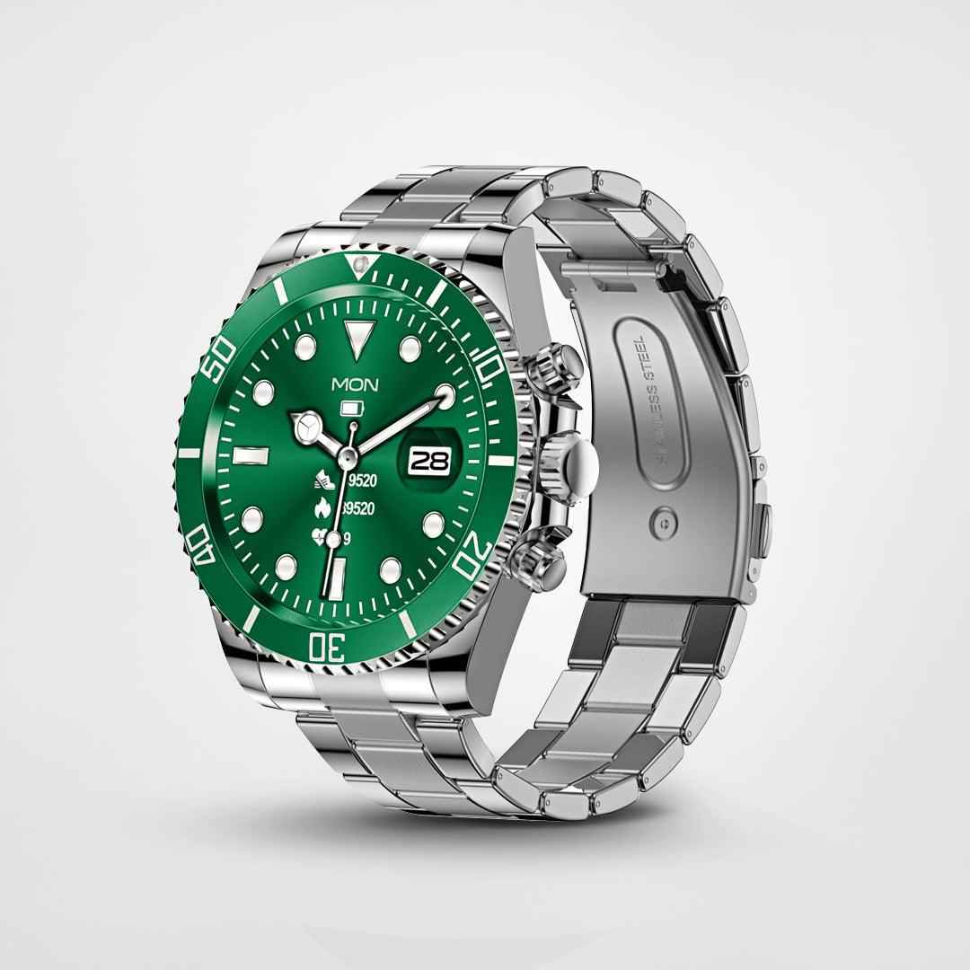 Alt-i-Én Smartwatch – Sundhed, Fitness og Stil Smartwatches Tech Butik Grøn