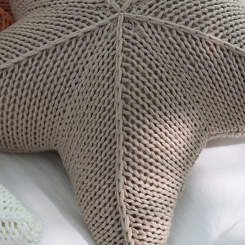 Caspian Starfish Strikket Pude – Kystcharme Dekorative puder Tech Butik
