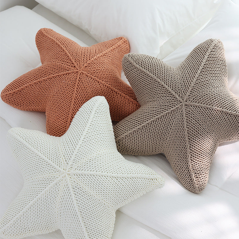 Caspian Starfish Strikket Pude – Kystcharme Dekorative puder Tech Butik KØB ALLE 3 - (Spar 30%)