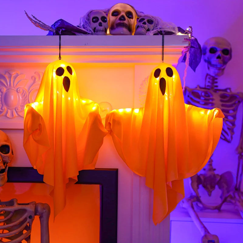 Glødende Svævende Spøgelser – Uhyggelige Halloween-lys til Enhver Plads Halloween Dekorationer Tech Butik