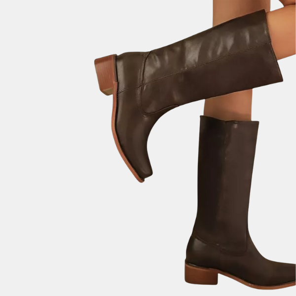 Dames Læderstøvler til Knæet Women Boots Tech Butik