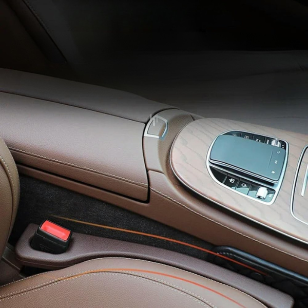 Bilsædemellemrumsblokerer – Praktisk Organizer til Førere og Passagerer Car Seat Gap Filler Tech Butik