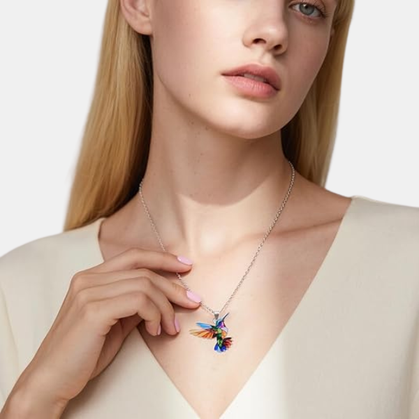 Elegant Kolibri Halskæde – Moderne Design med Tidløs Elegance Necklace Tech Butik