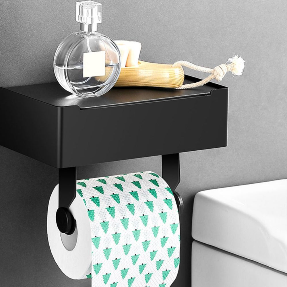 Toiletpapirholder i Rustfrit Stål med Opbevaringsplads Toiletrulleholder Tech Butik