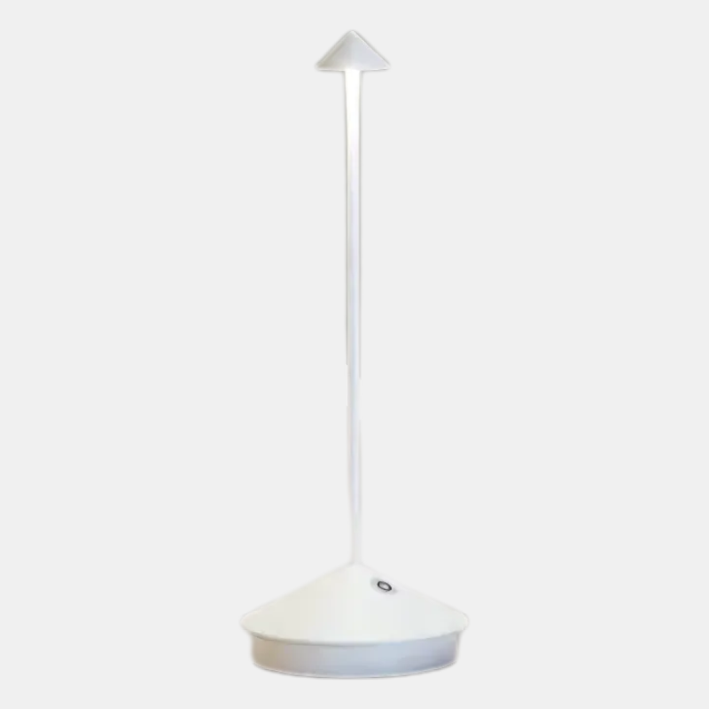 Trådløs Bordlampe med Dæmpbar LED – Moderne Design til Indendørs og Udendørs Bordlamper Tech Butik Hvid